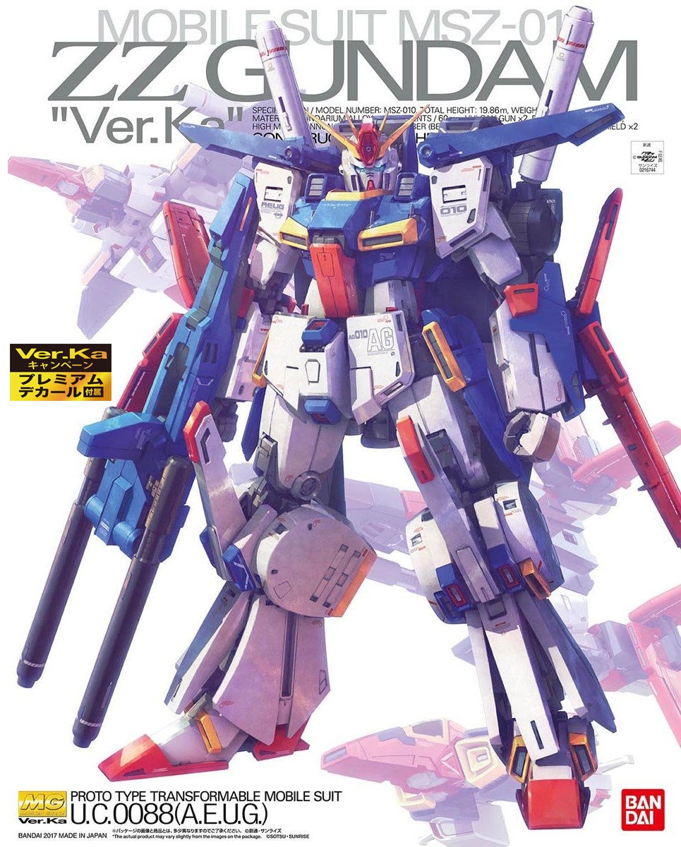 1/100 MG ZZ Gundam Ver.Ka w/Premium Decal