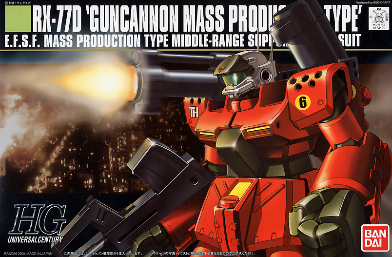 1/144 HGUC RX-77D Guncannon Production Type