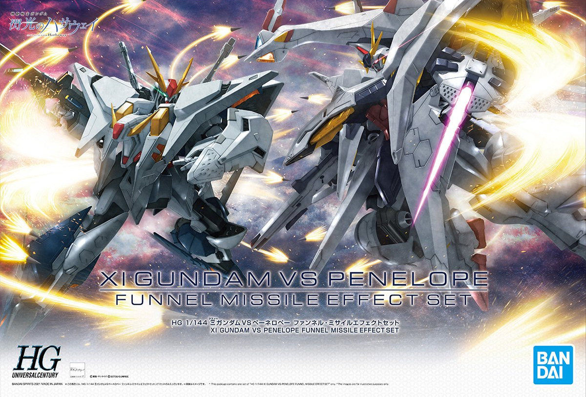 1/144 HGUC Xi Gundam vs Penelope Funnel Missile Effect Set