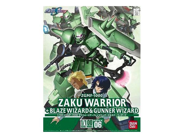 1/100 Zaku Warrior + Blaze & Gunner