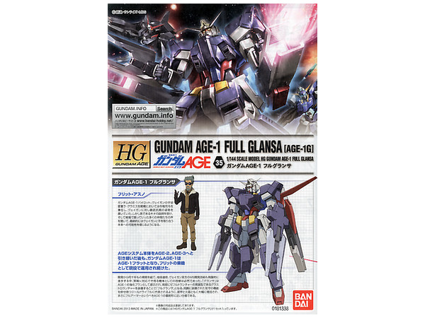 1/144 HG Gundam AGE-1 Full Glansa