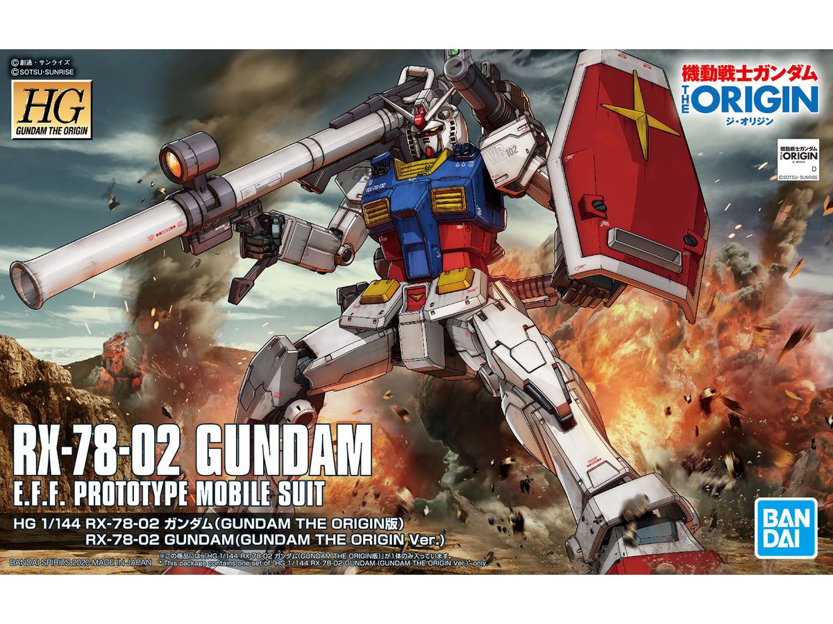 1/144 HG RX-78-02 Gundam (Gundam The Origin Ver.)