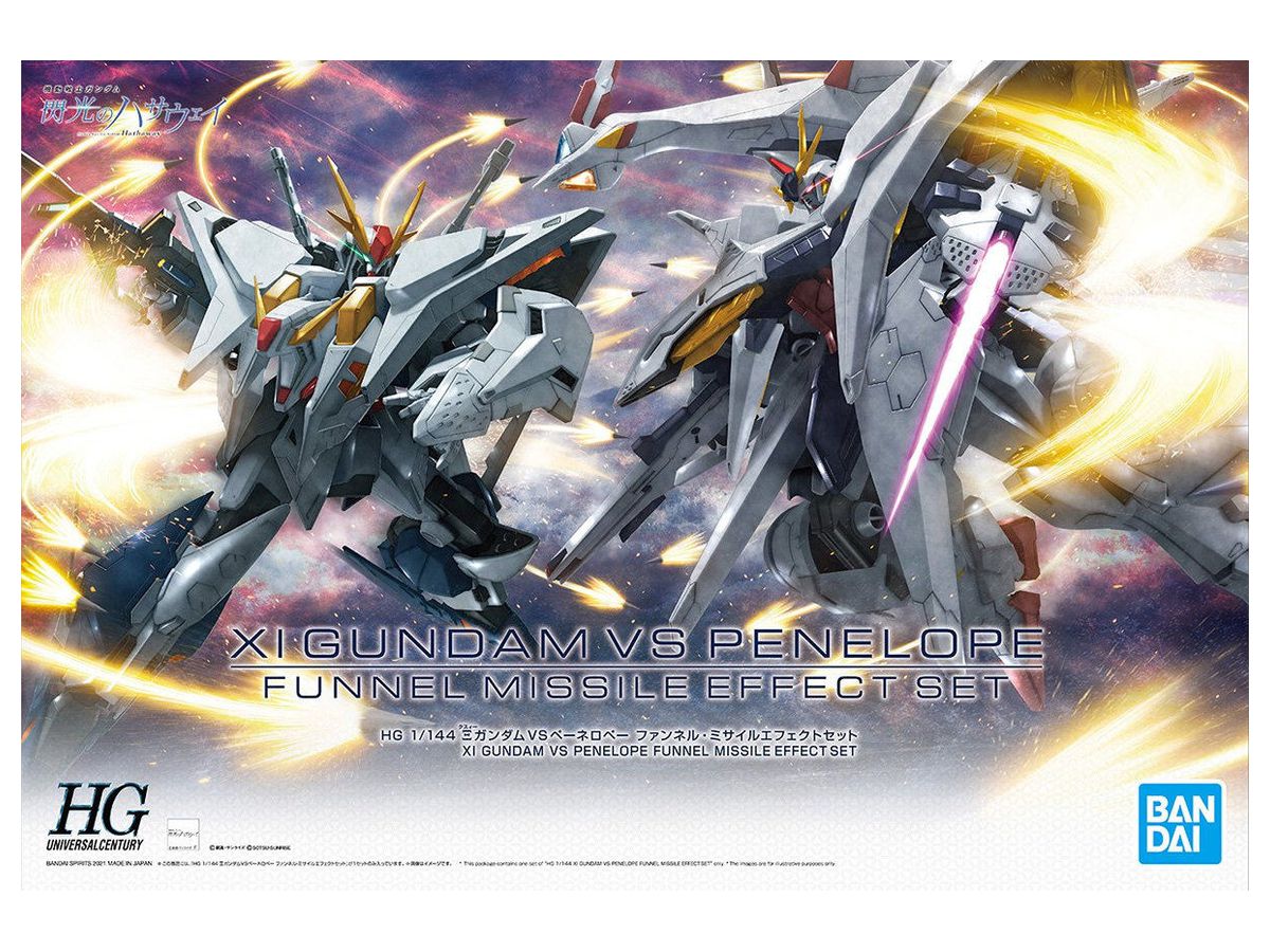 1/144 HGUC Xi Gundam vs Penelope Funnel Missile Effect Set