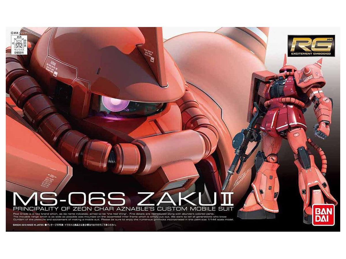 1/144 RG MS-06S Zaku II Char Aznable Custom Model
