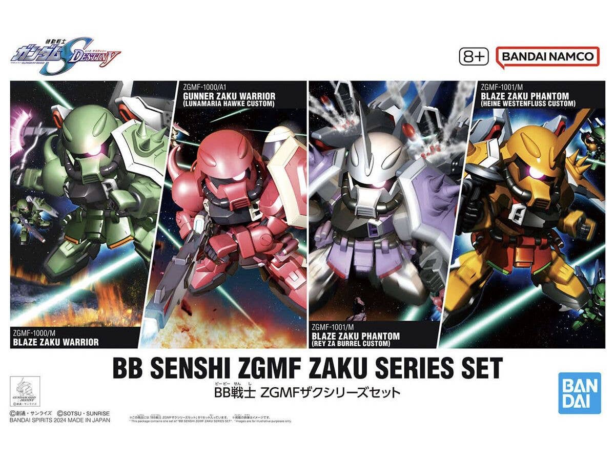 BB Senshi ZGMF Zaku Series Set